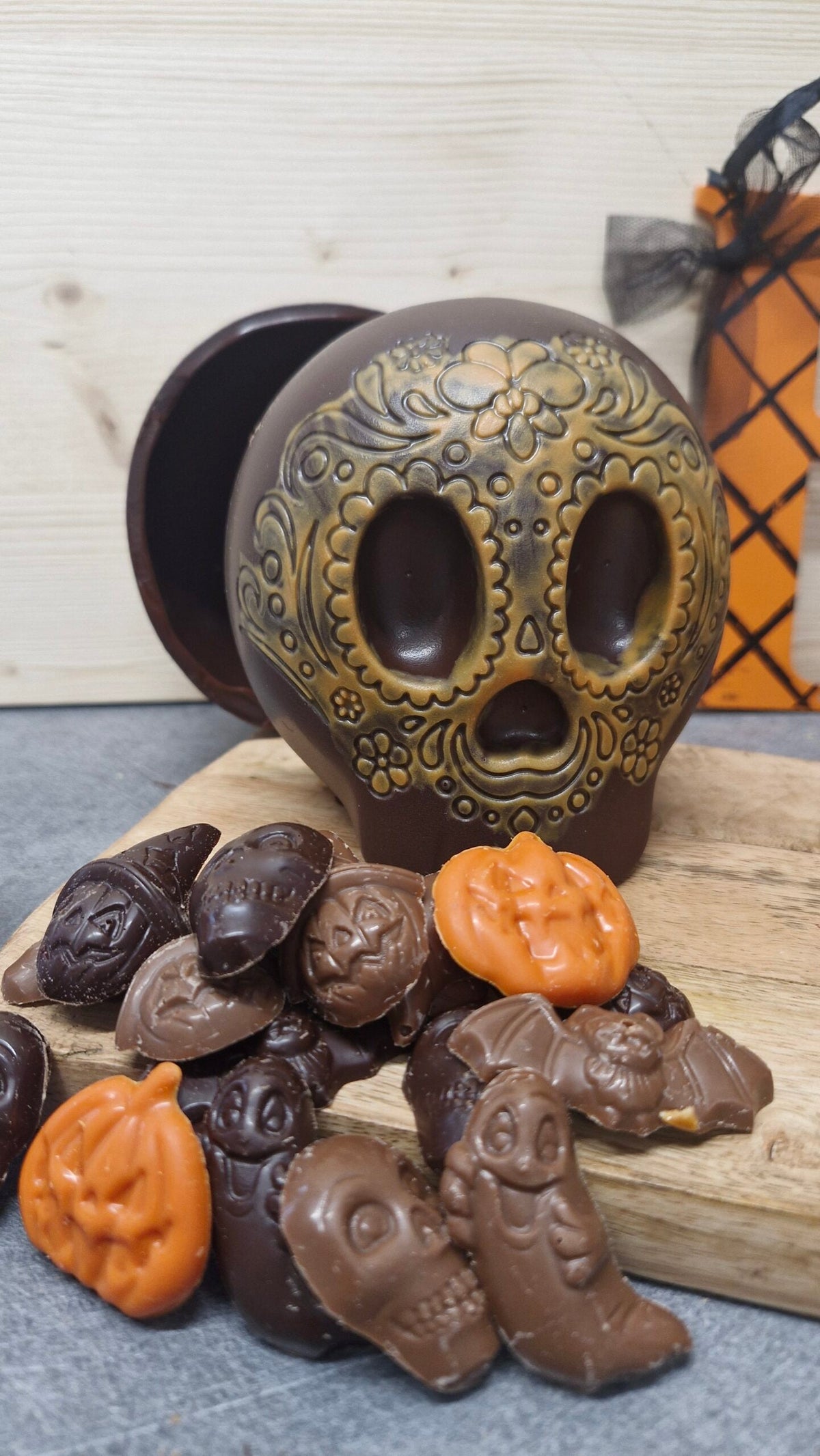 Tête de mort d'Halloween
