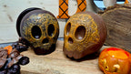 Tête de mort d'Halloween
