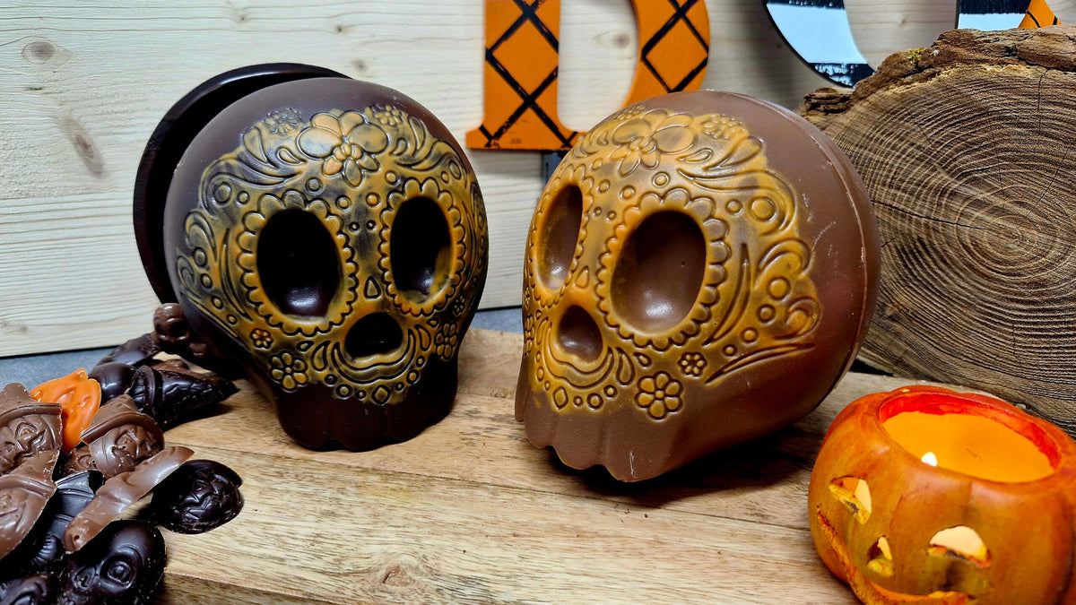 Tête de mort d'Halloween