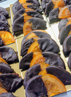 Oranges confites au chocolat noir